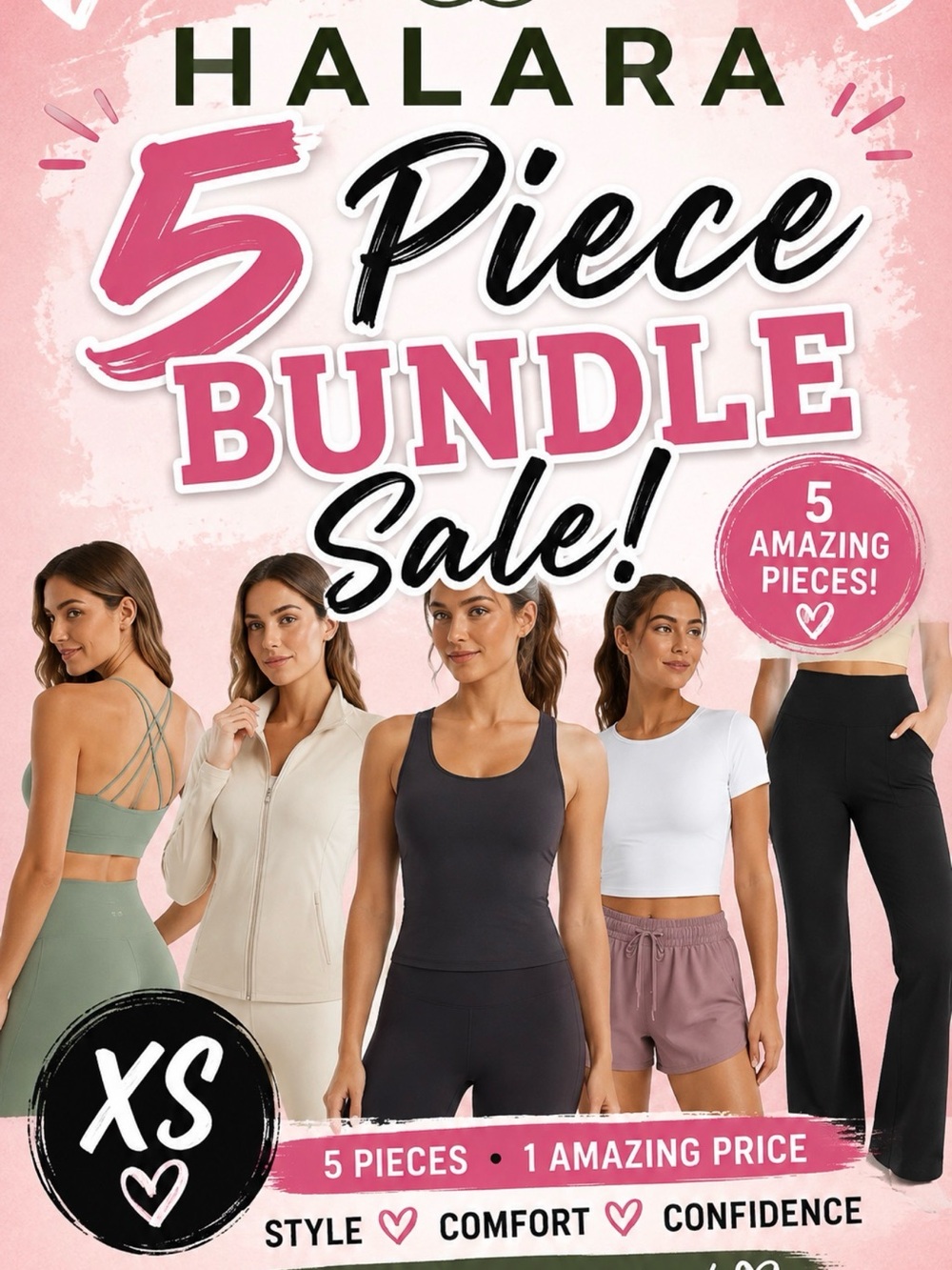 Halara 5pc bundle XS